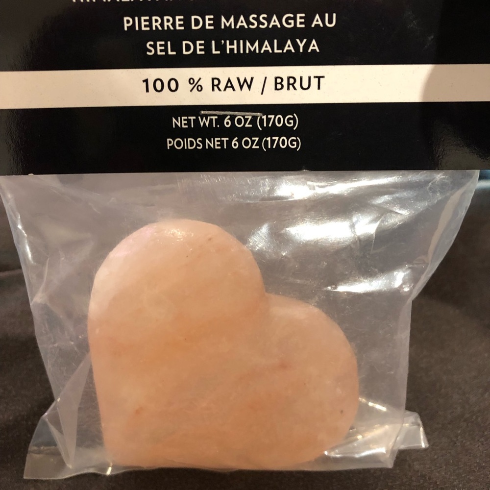 Himalayan salt . Message stone